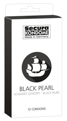 Kondómy "Black Pearl" 12ks