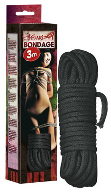 Bondage lano 3m čierne