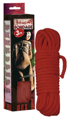 Bondage lano 3m červené