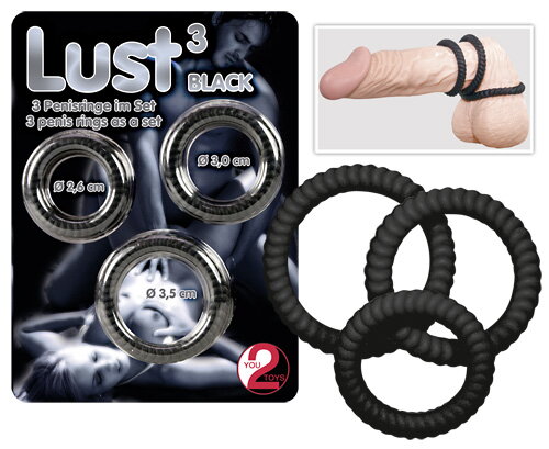 Lust penis krúžky 3ks