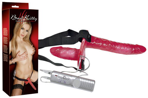 Bad Kitty Vibr. Strap-On Duo